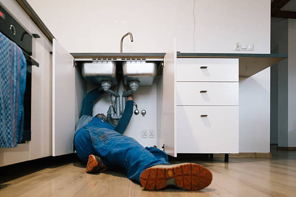Professional Drain Cleaning technician working in Canterbury, NH